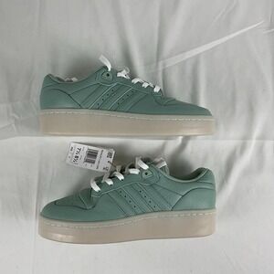 ADIDAS Originals Rivalry Lux Low Shoes (7.5 Men|8.5 Wmn) Hazy Green White Laces